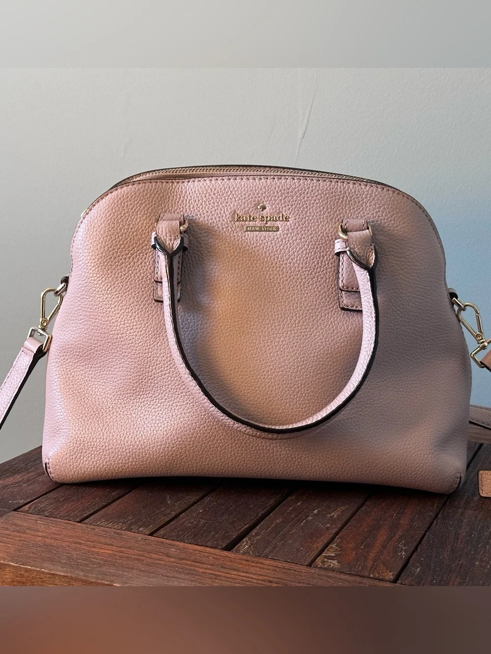 Kate Spade Dusty Pink Leather Satchel